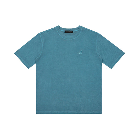 Kangol Embroidered Distressed Tee - Sea Blue