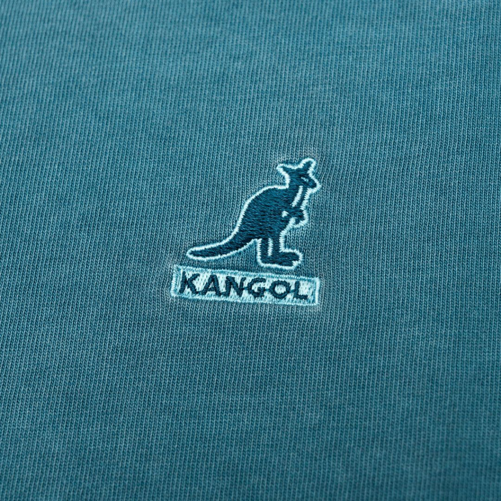 Kangol Embroidered Distressed Tee - Sea Blue