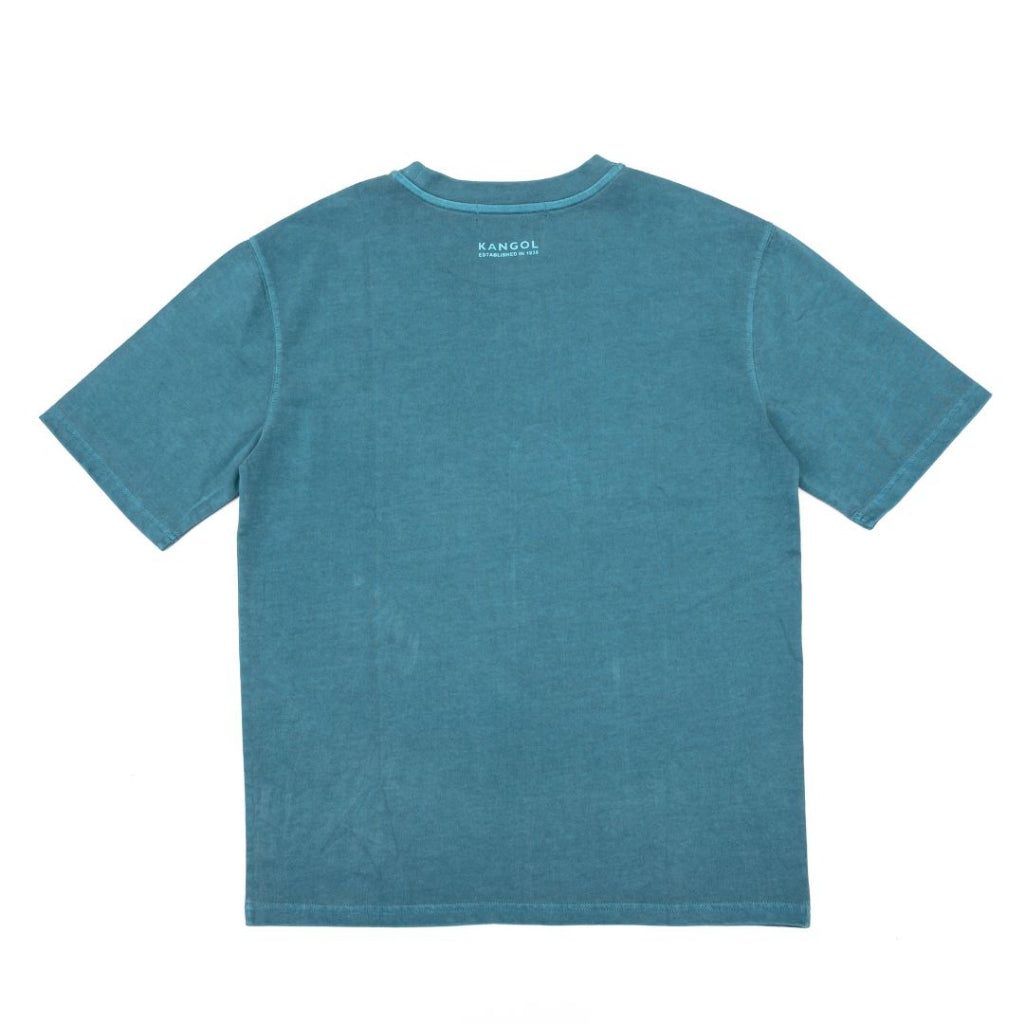 Kangol Embroidered Distressed Tee - Sea Blue