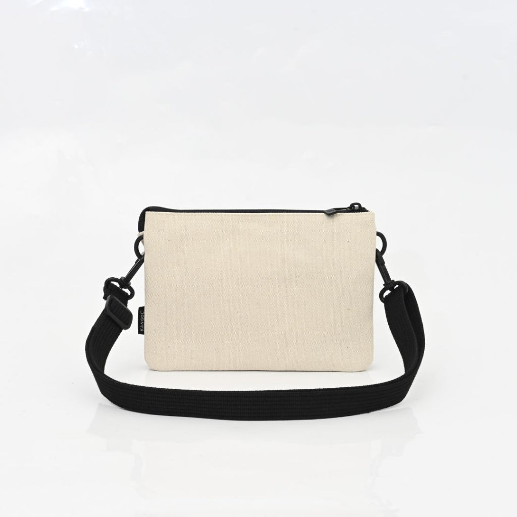 Kangol Dual Zip Crossbody - White